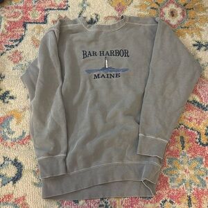 Grey Bar Harbor Maine sweatshirt
